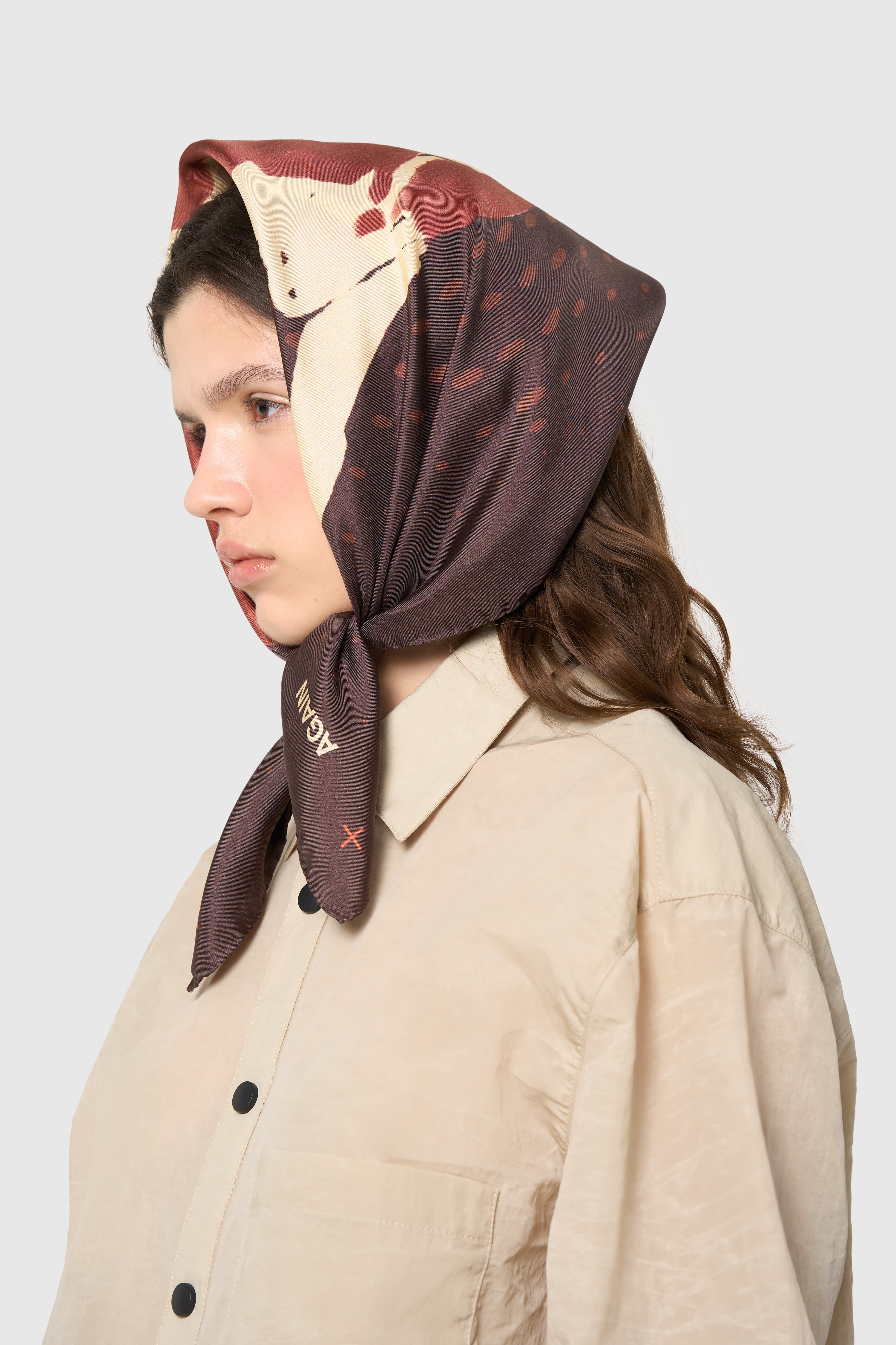 COW SILK SCARF