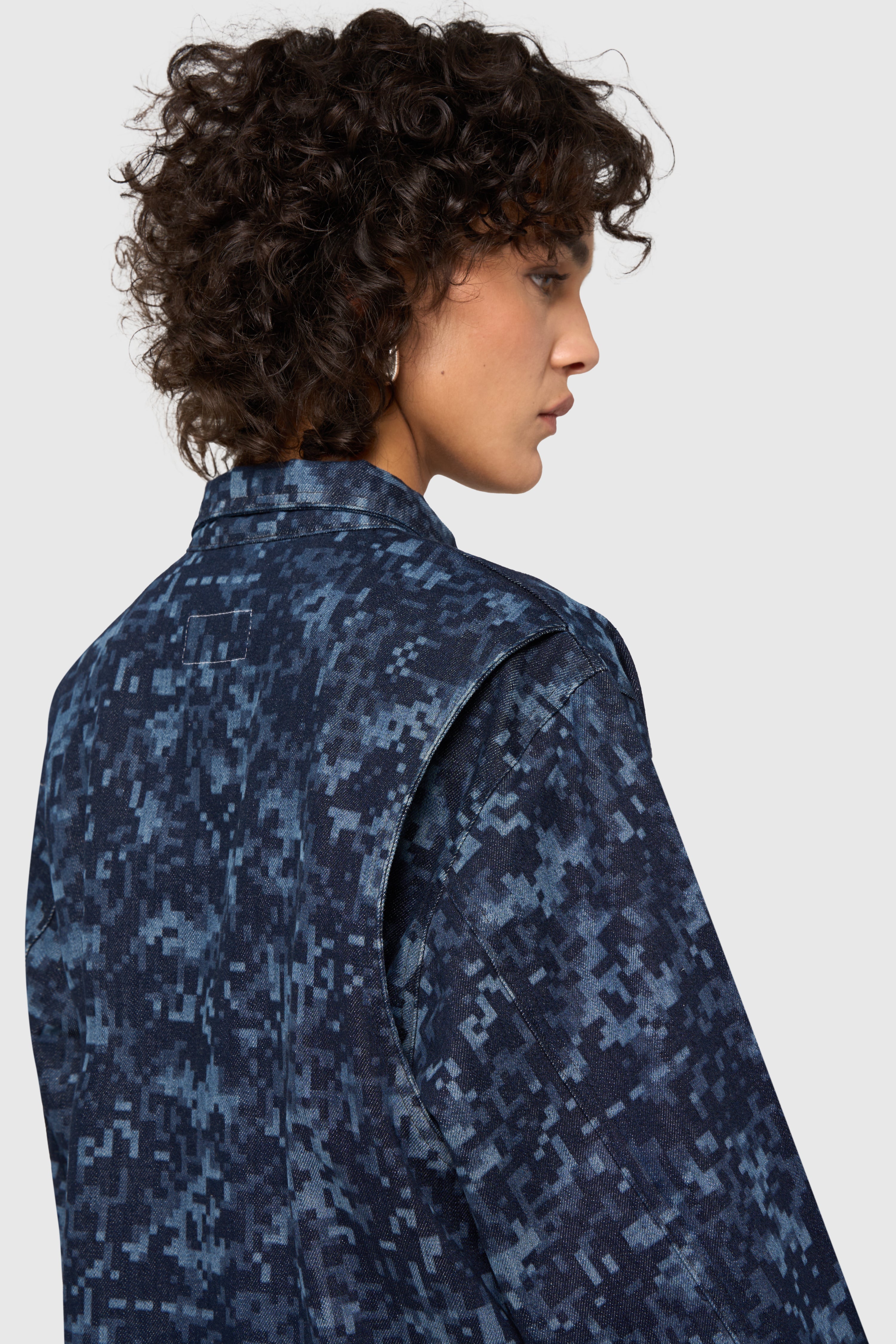 Night camo denim jacket