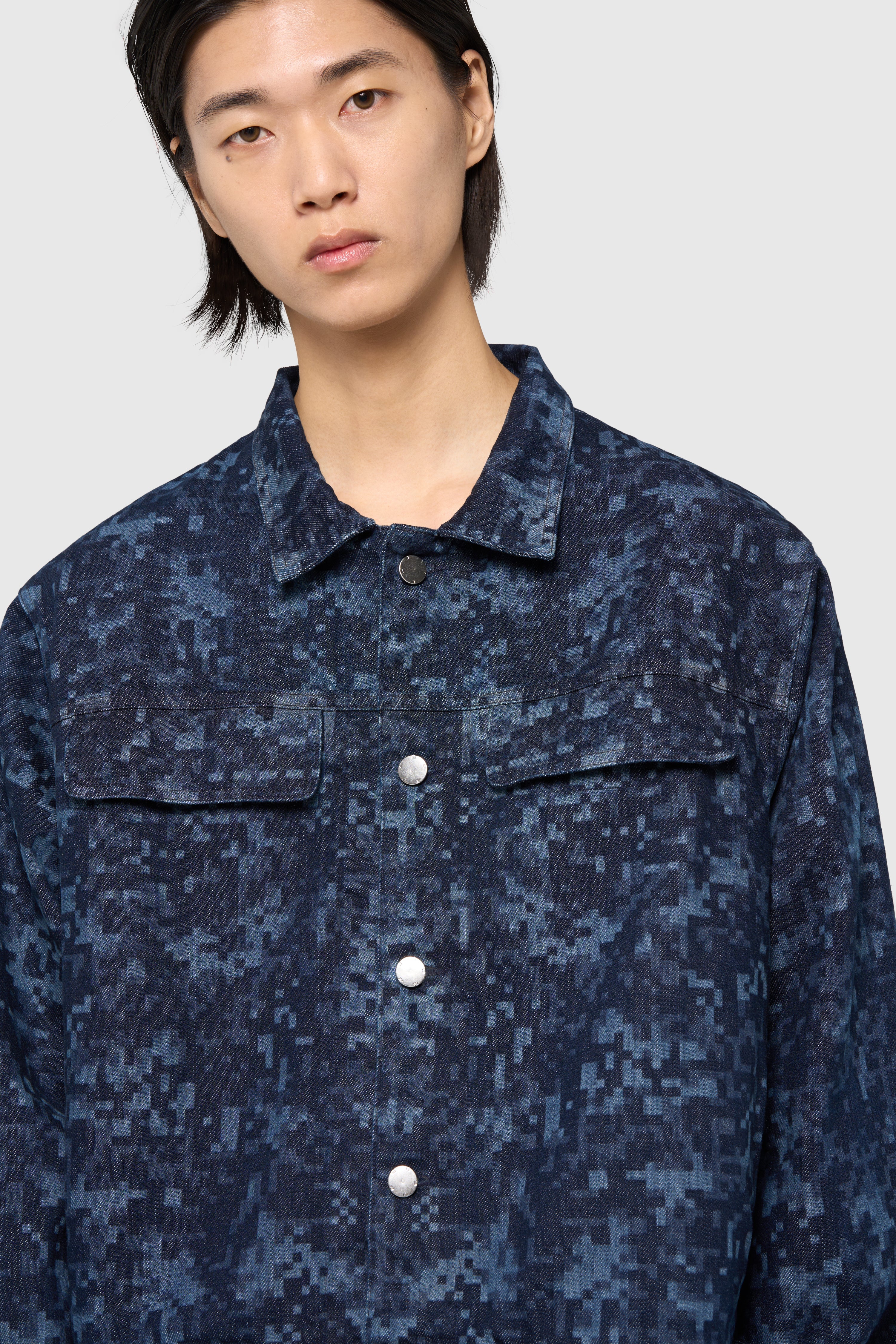 Night camo denim jacket