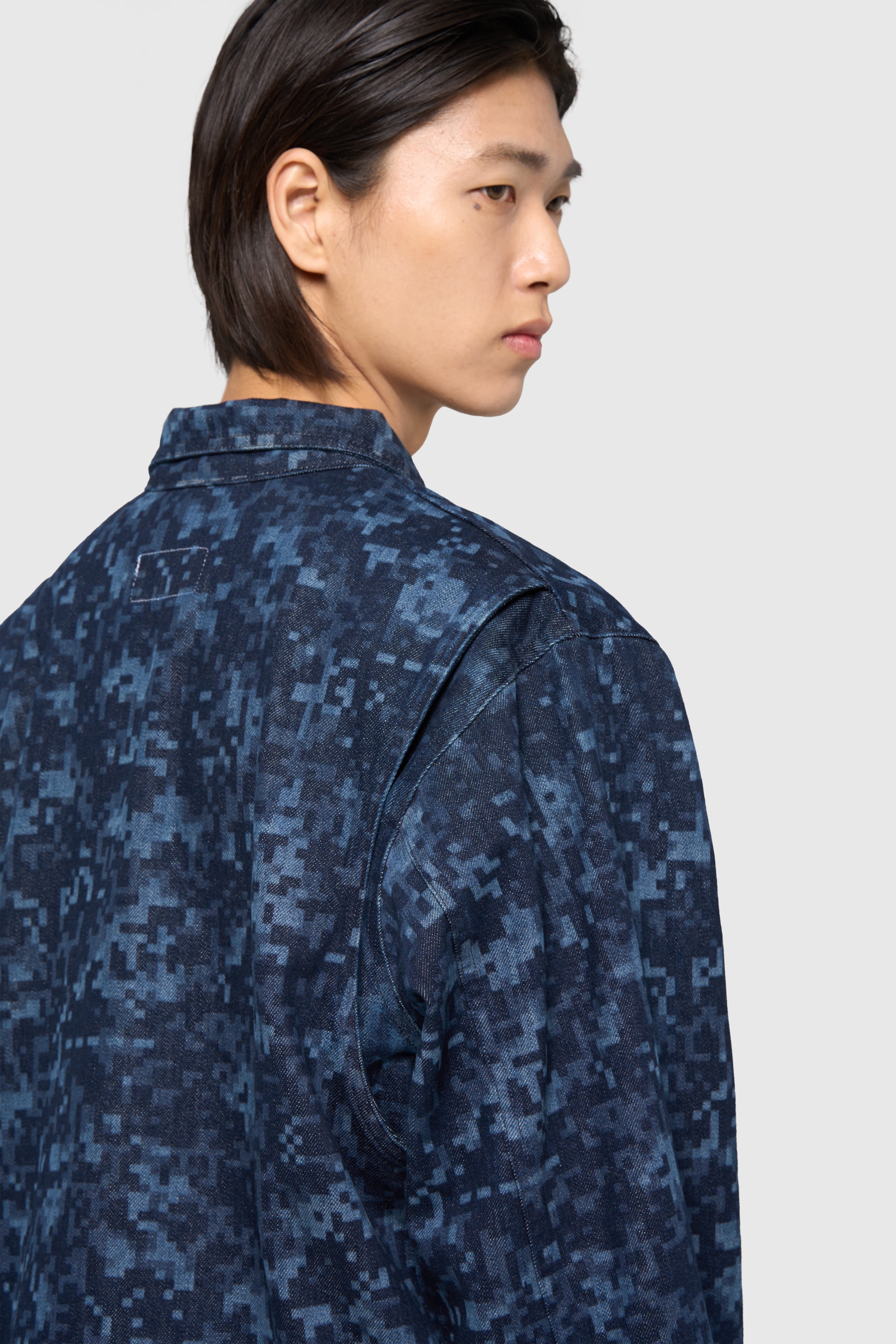 Night camo denim jacket