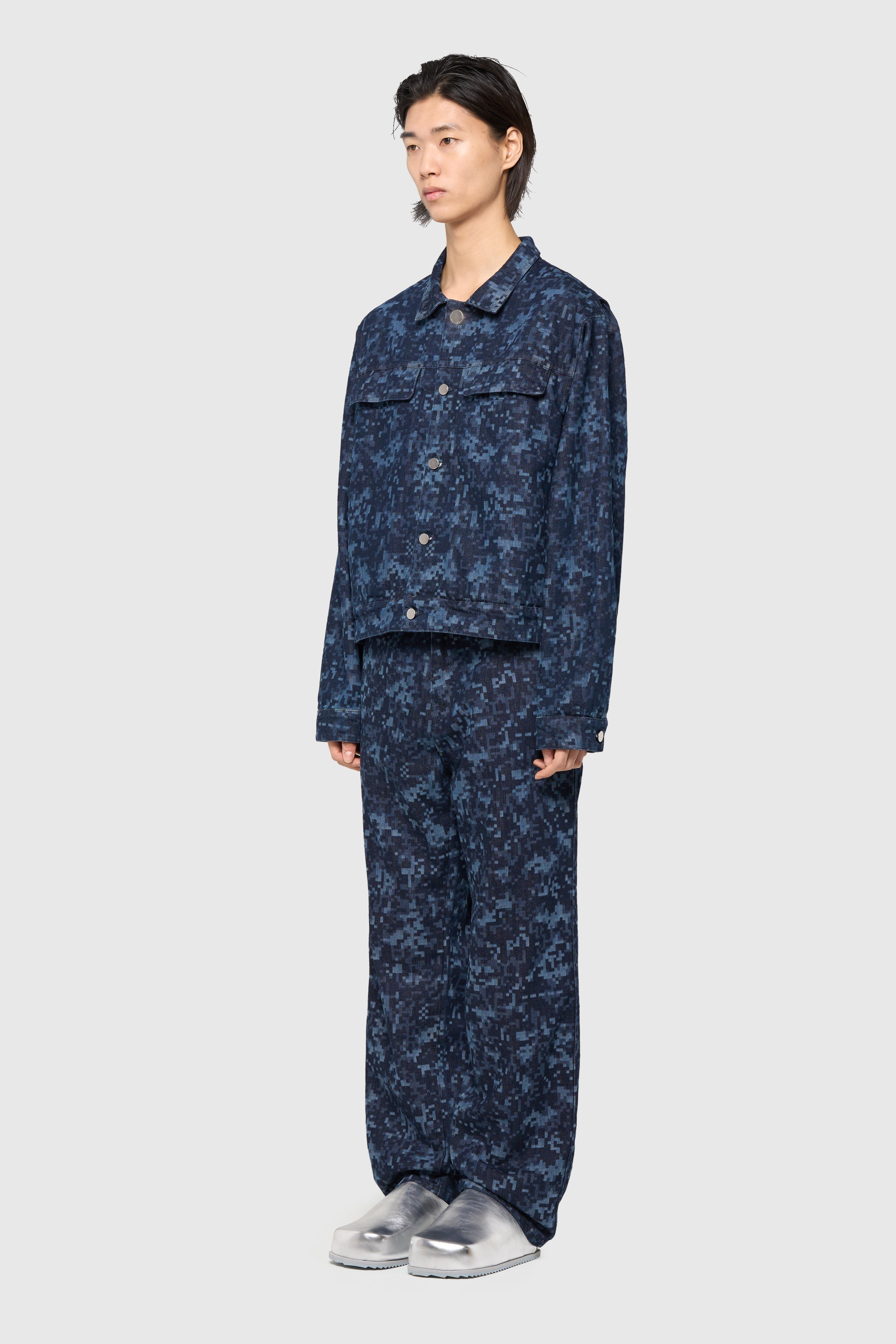 Night camo denim jacket