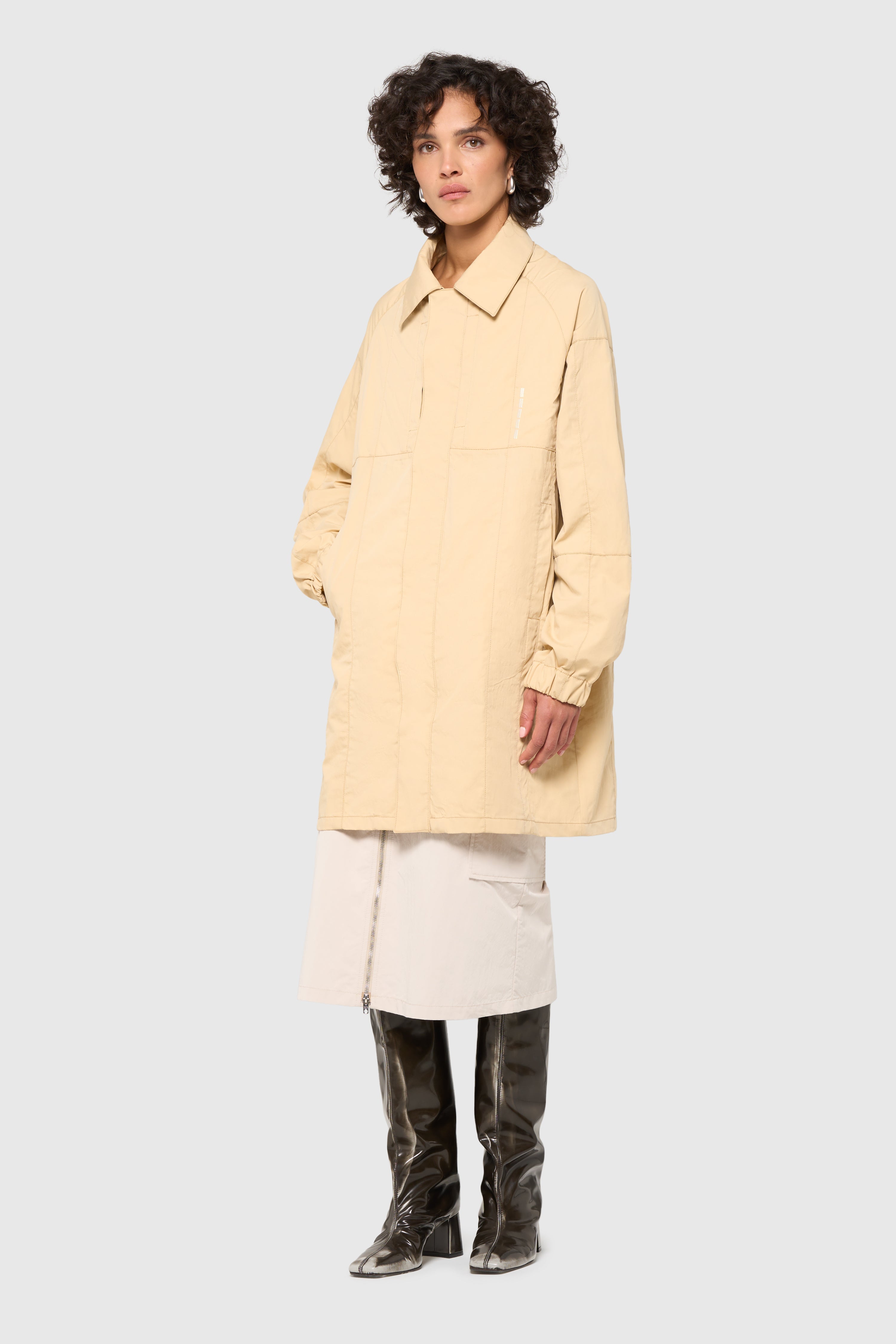 Patchwork mac jacket