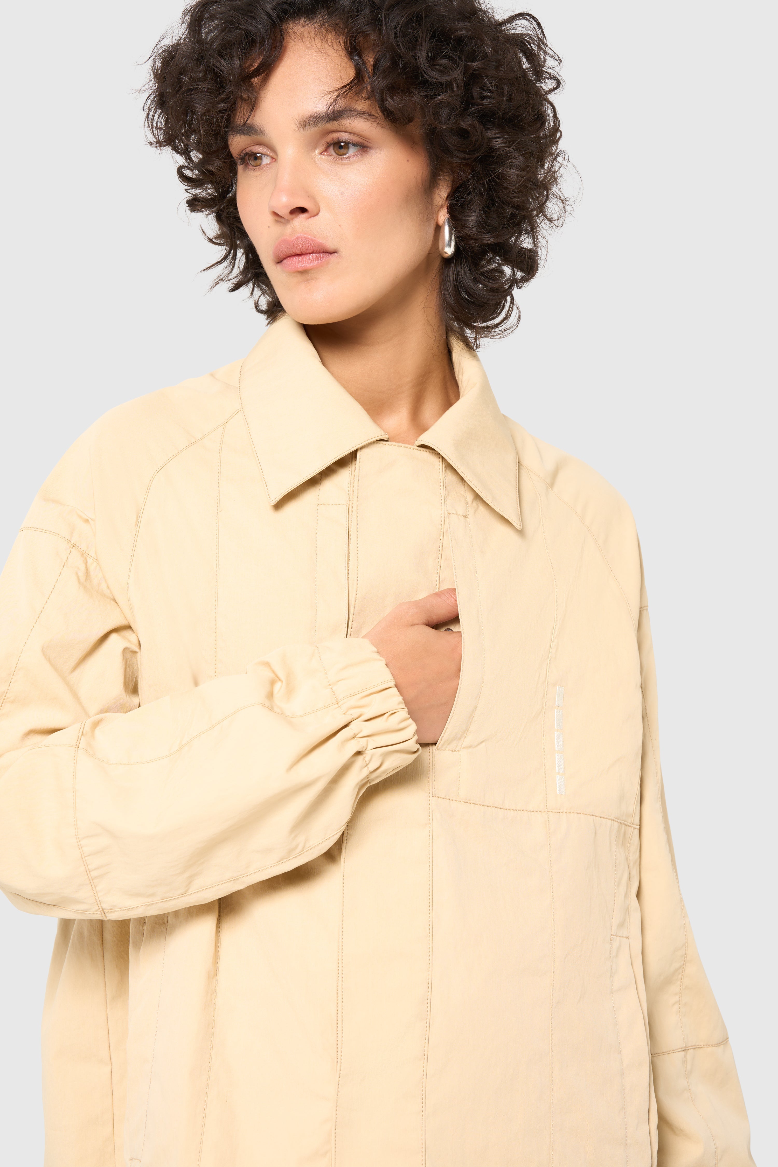 Patchwork mac jacket