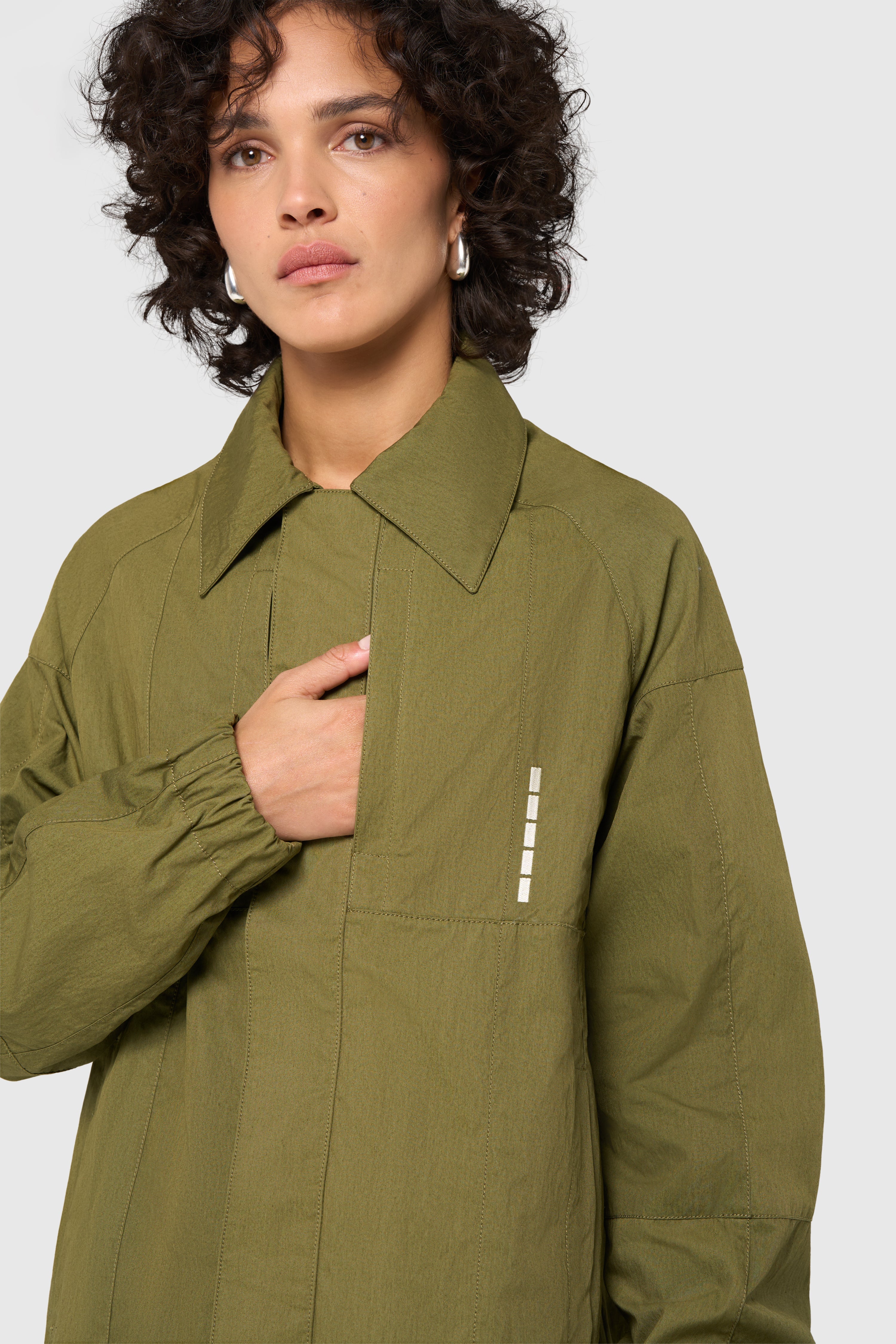 Patchwork mac jacket