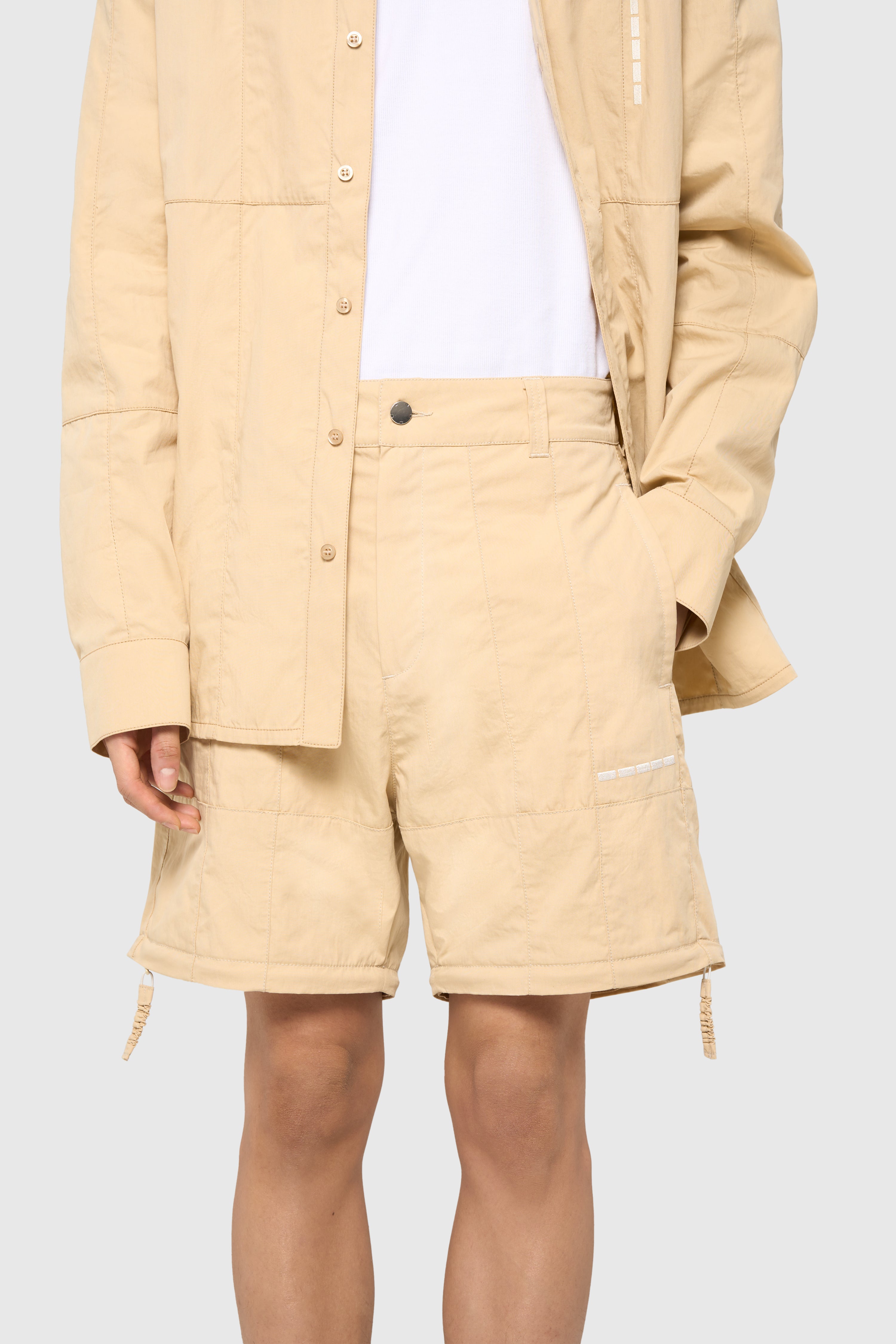 Patchwork pants-short