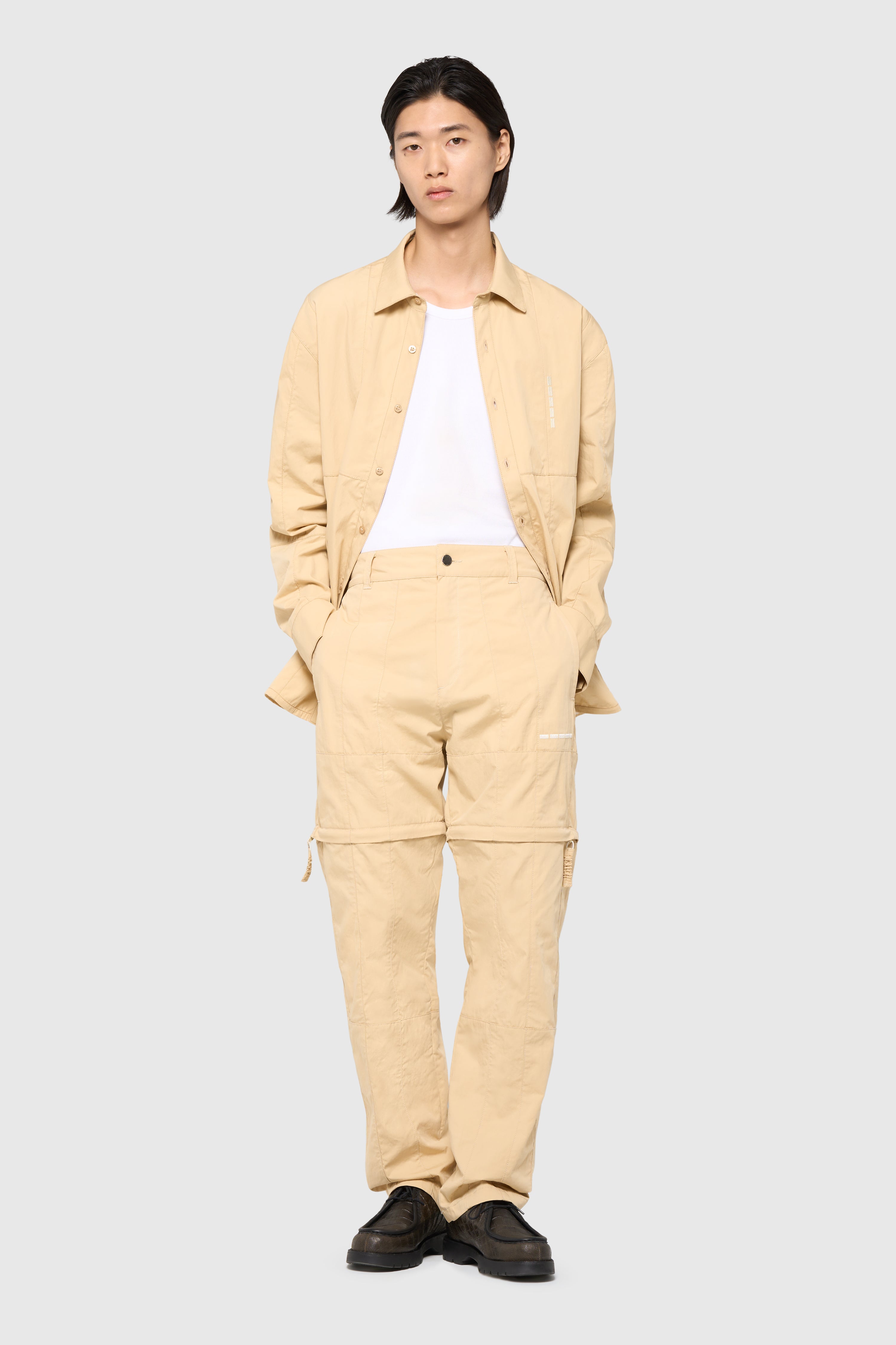 Patchwork pants-short