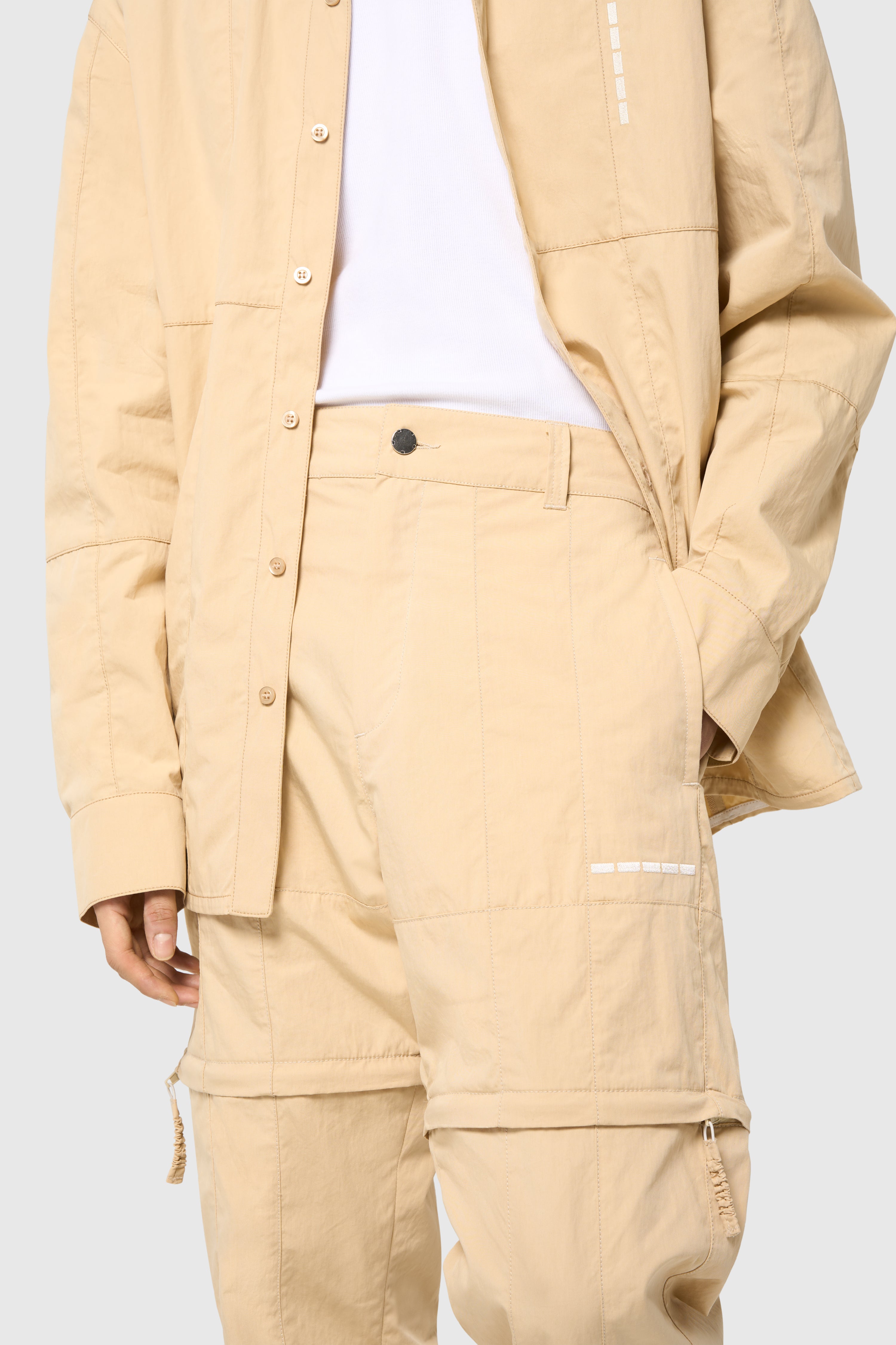 Patchwork pants-short