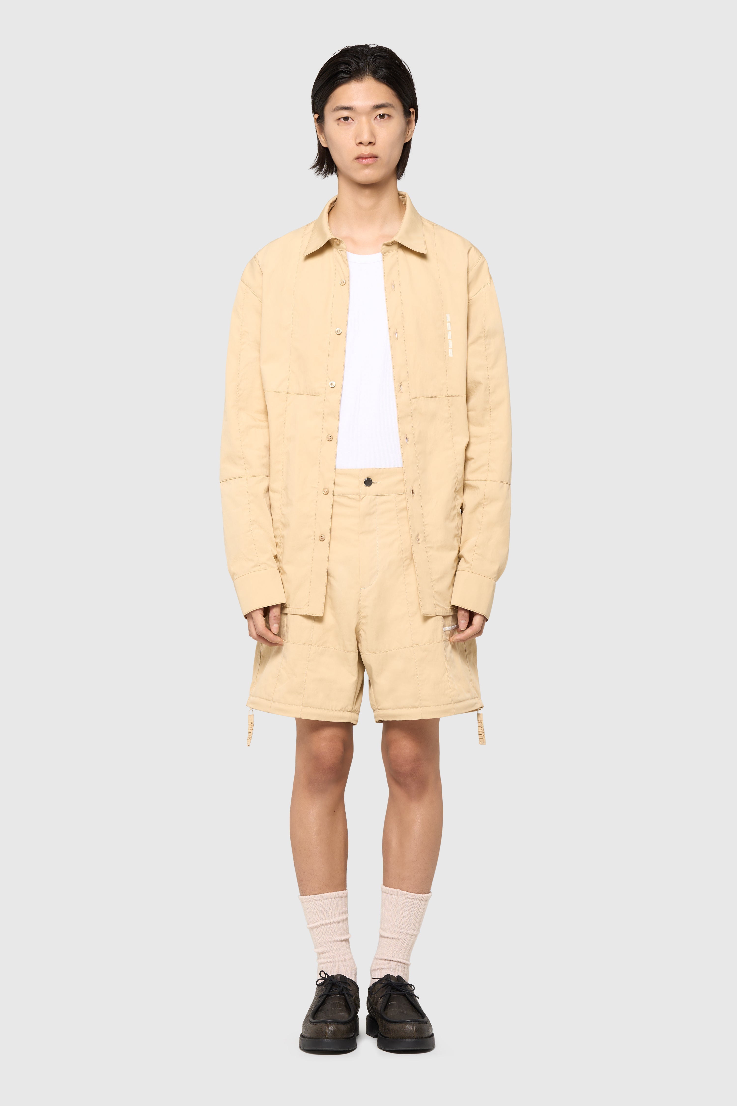 Patchwork pants-short