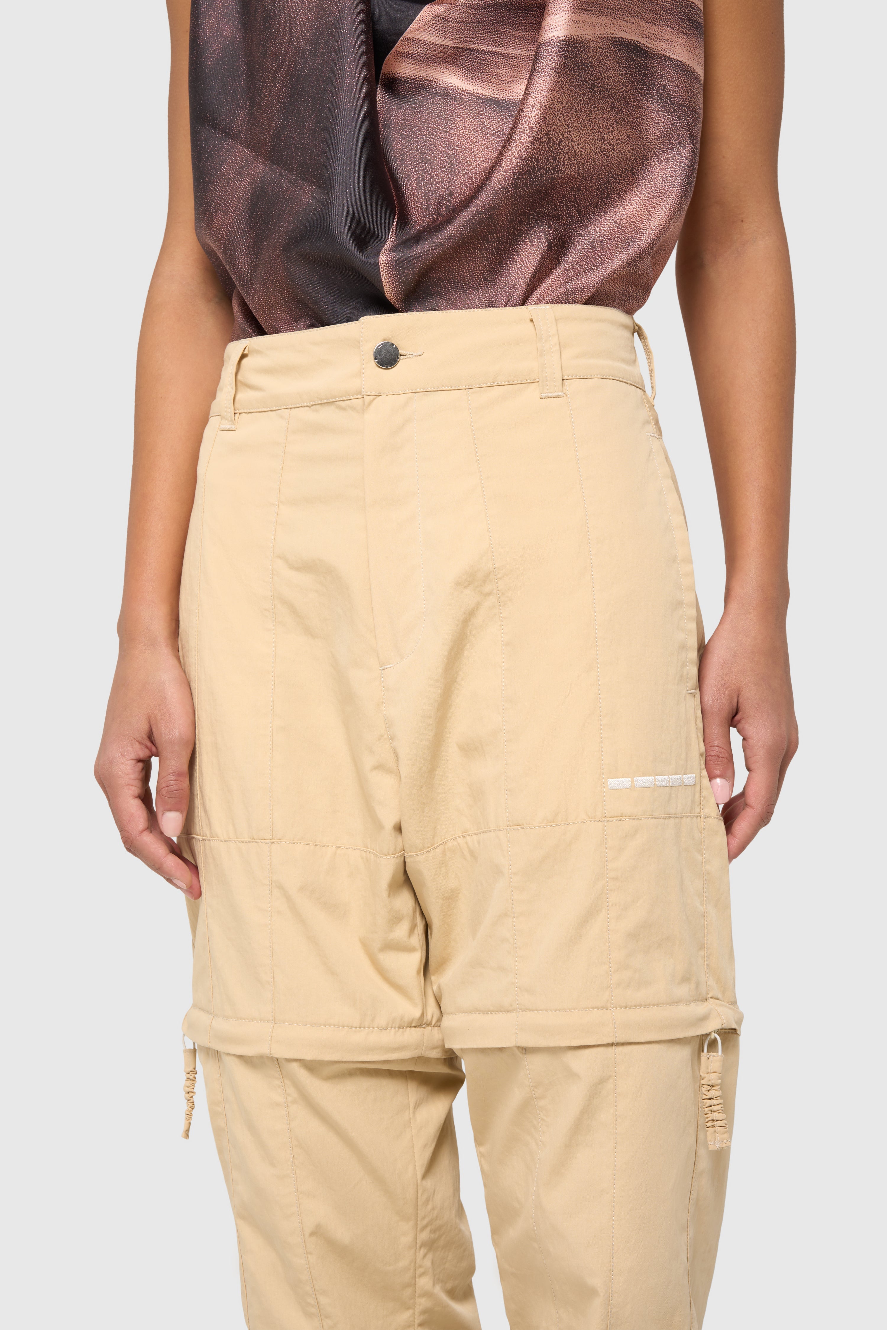 Patchwork pants-short