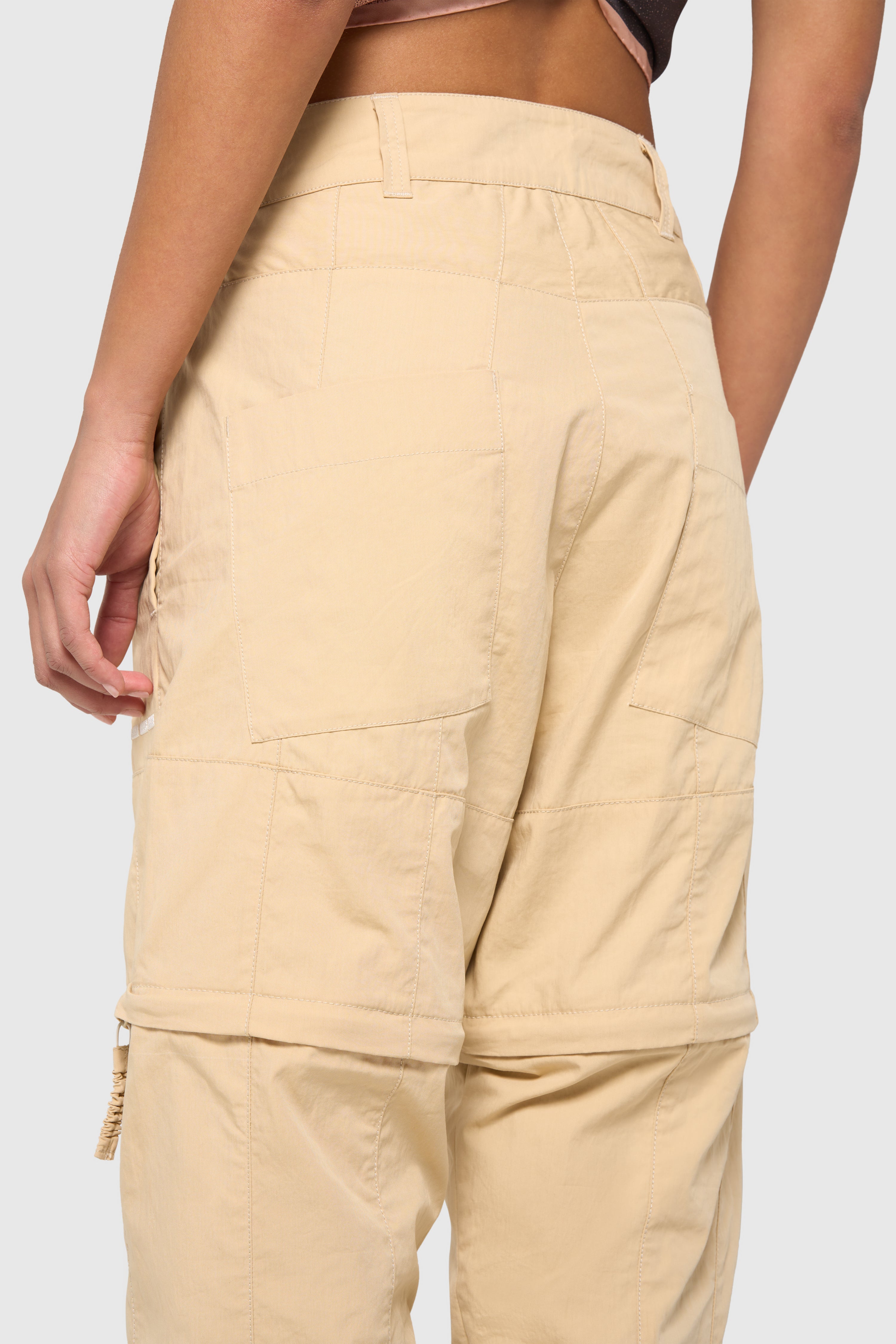 Patchwork pants-short