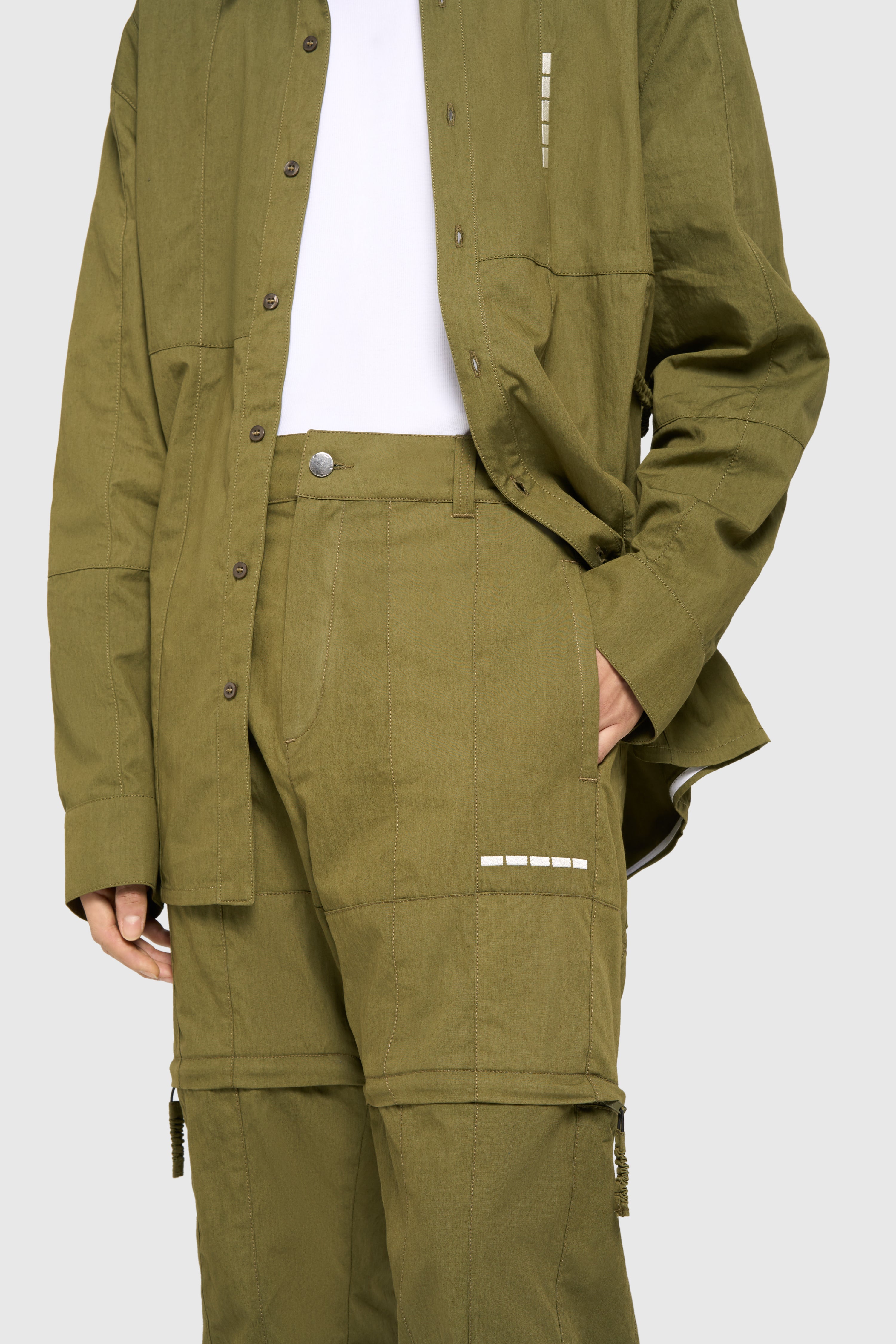 Patchwork pants-short