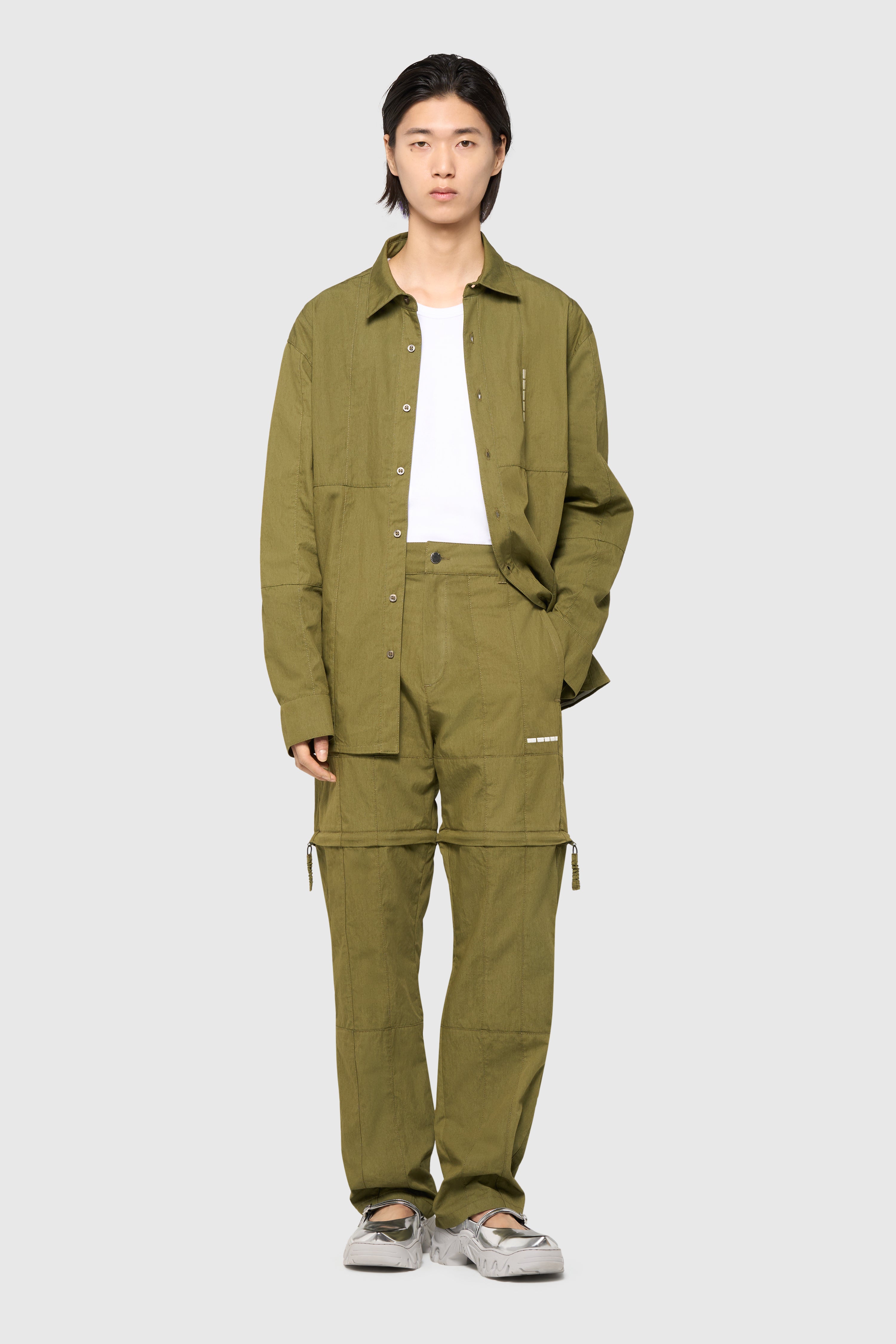 Patchwork pants-short