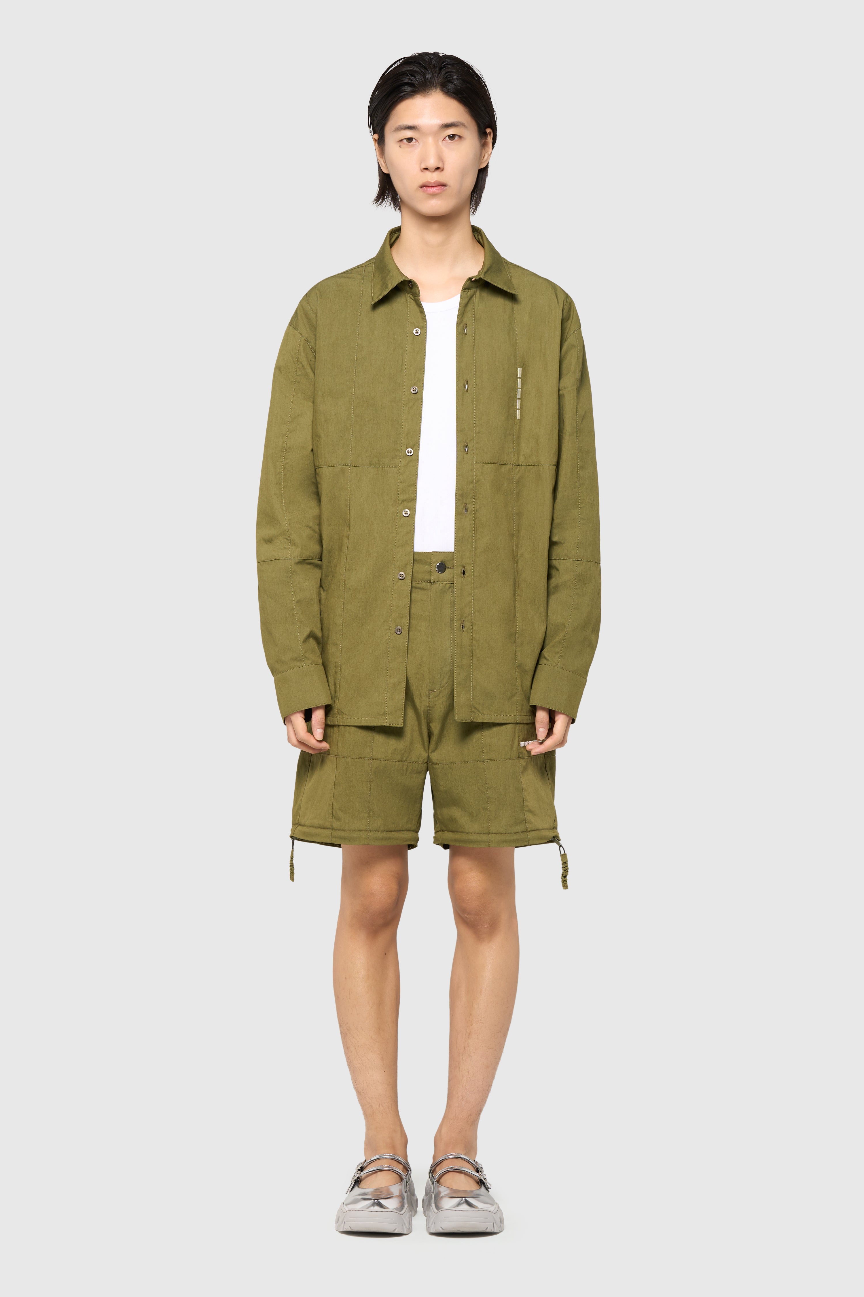 Patchwork pants-short