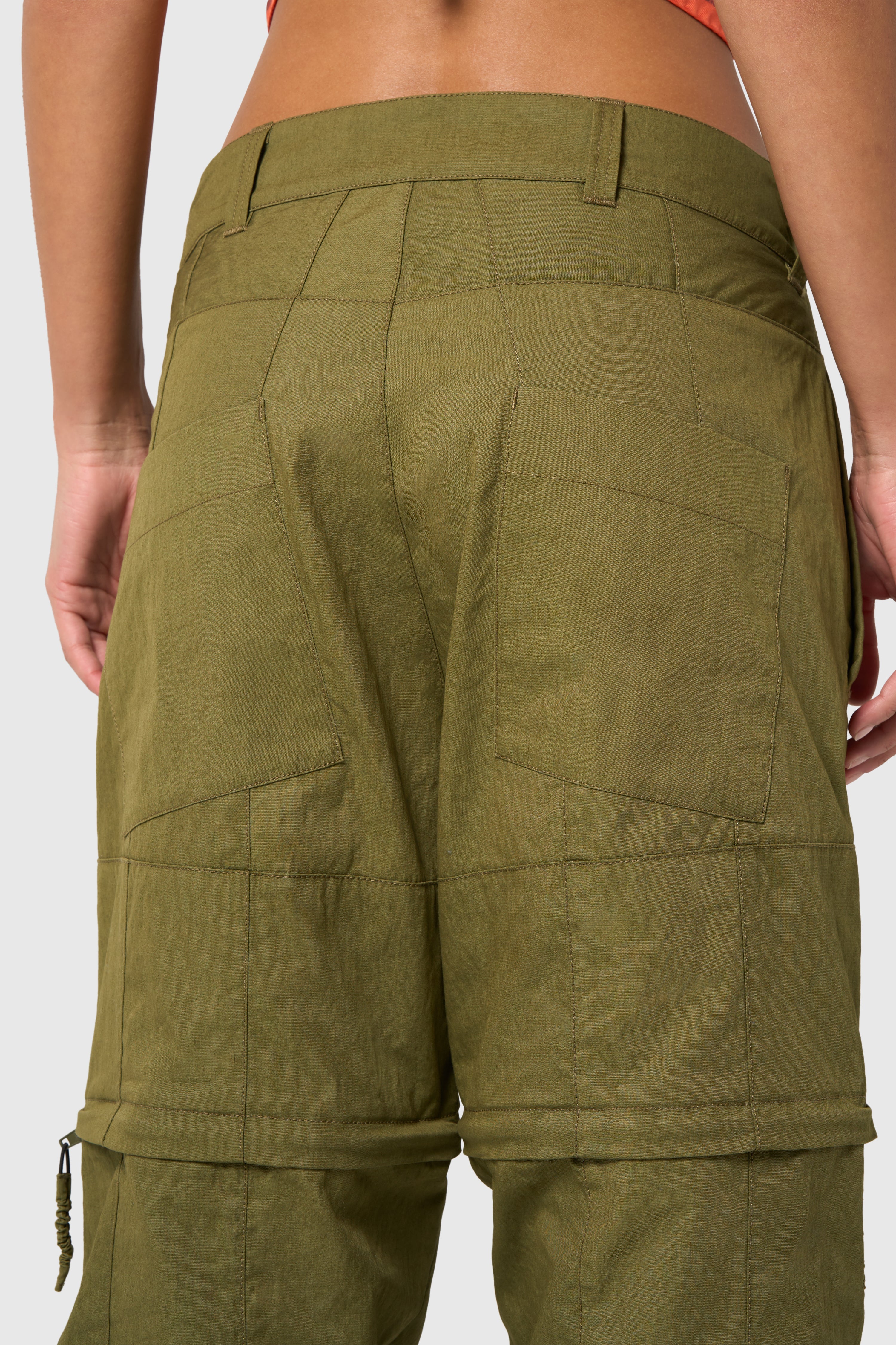 Patchwork pants-short