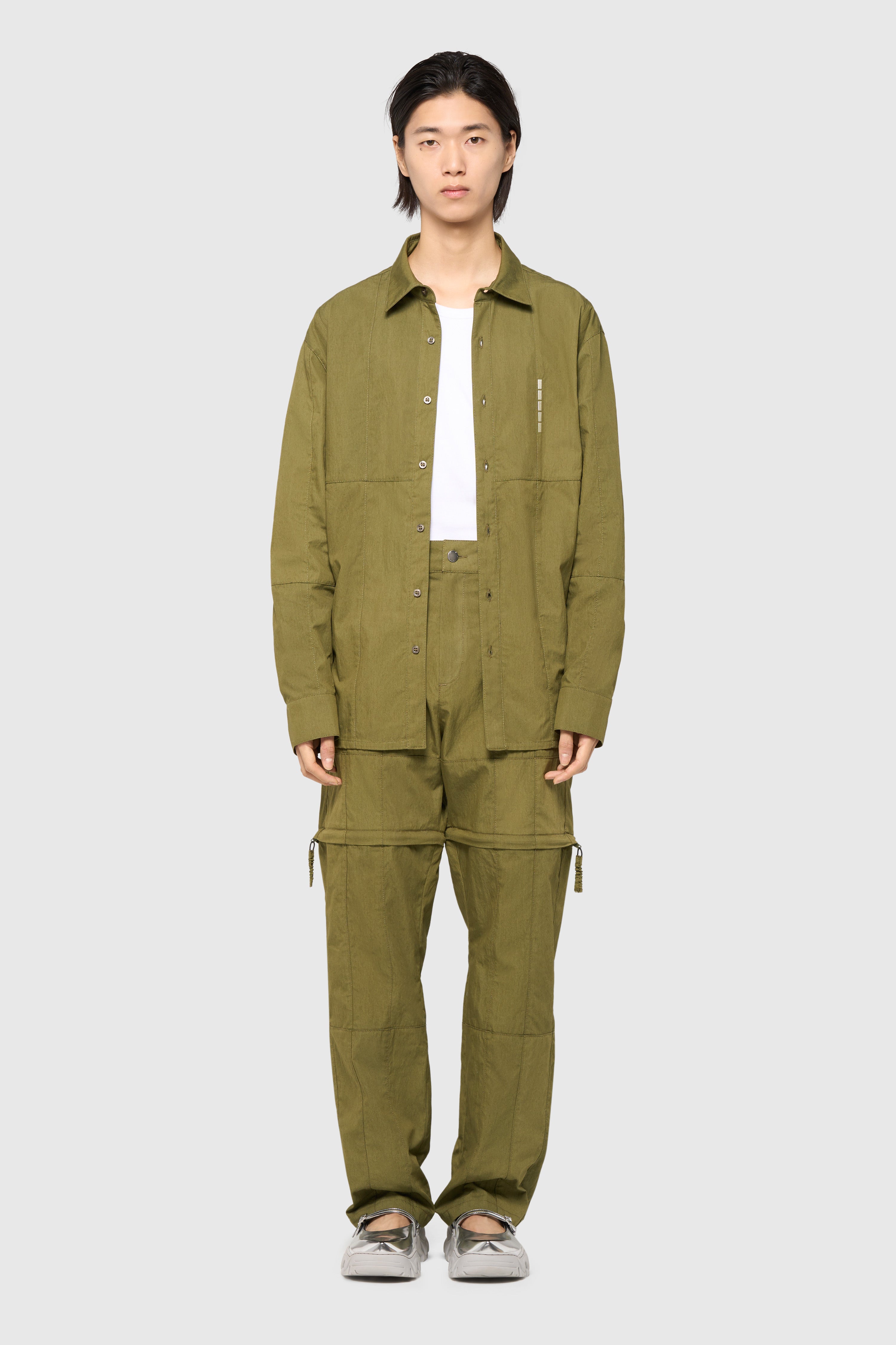 Patchwork pants-short