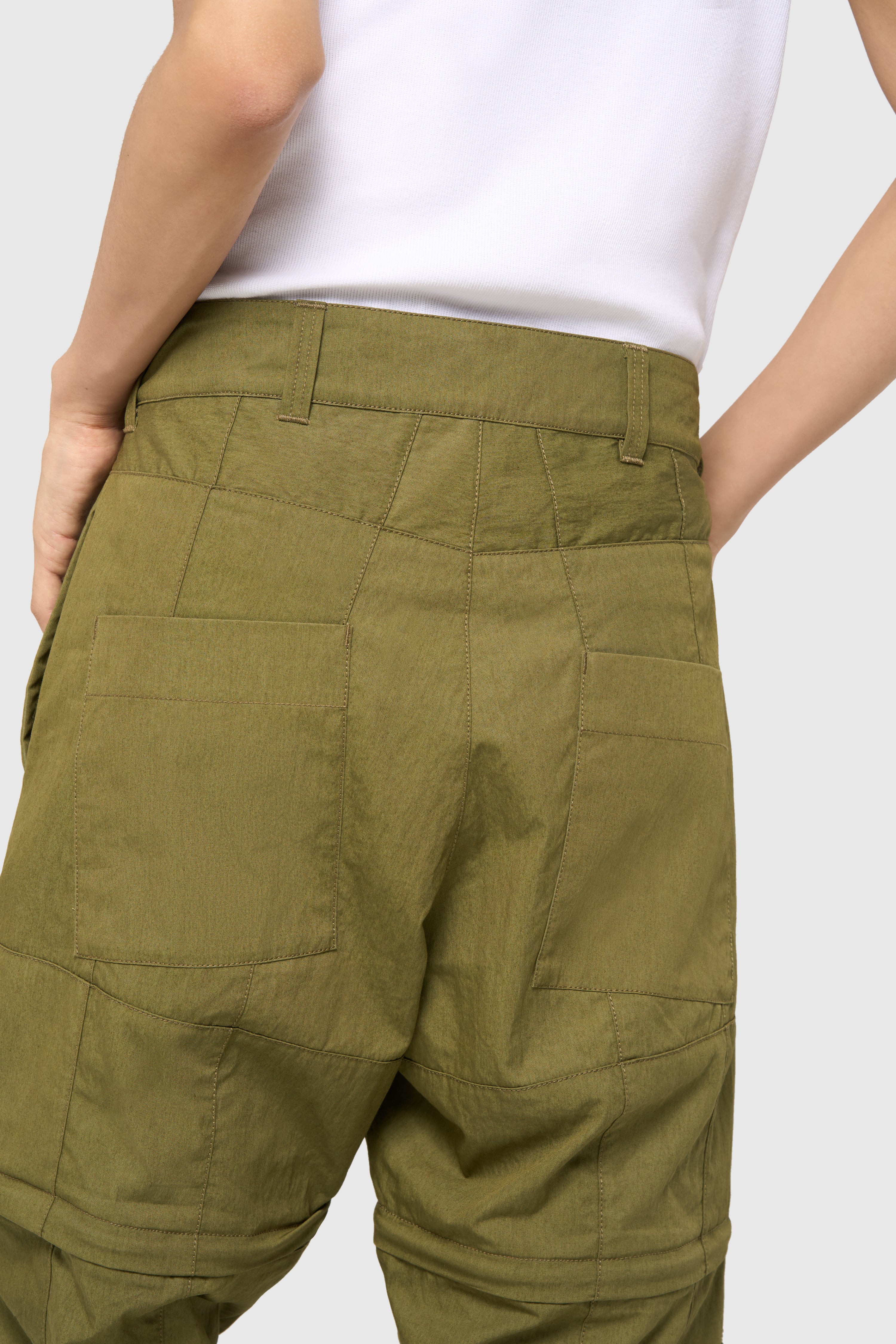 Patchwork pants-short