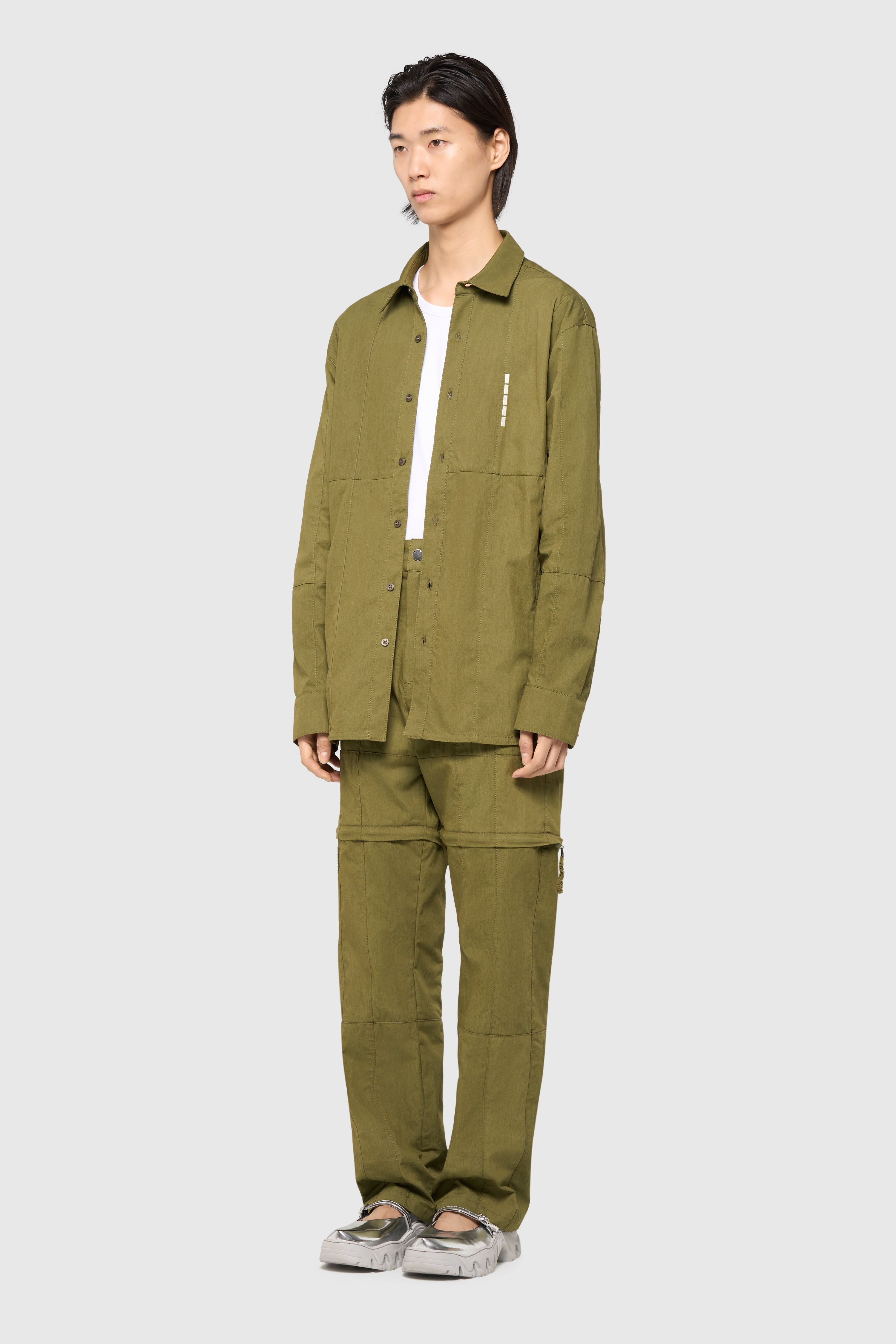 Patchwork pants-short