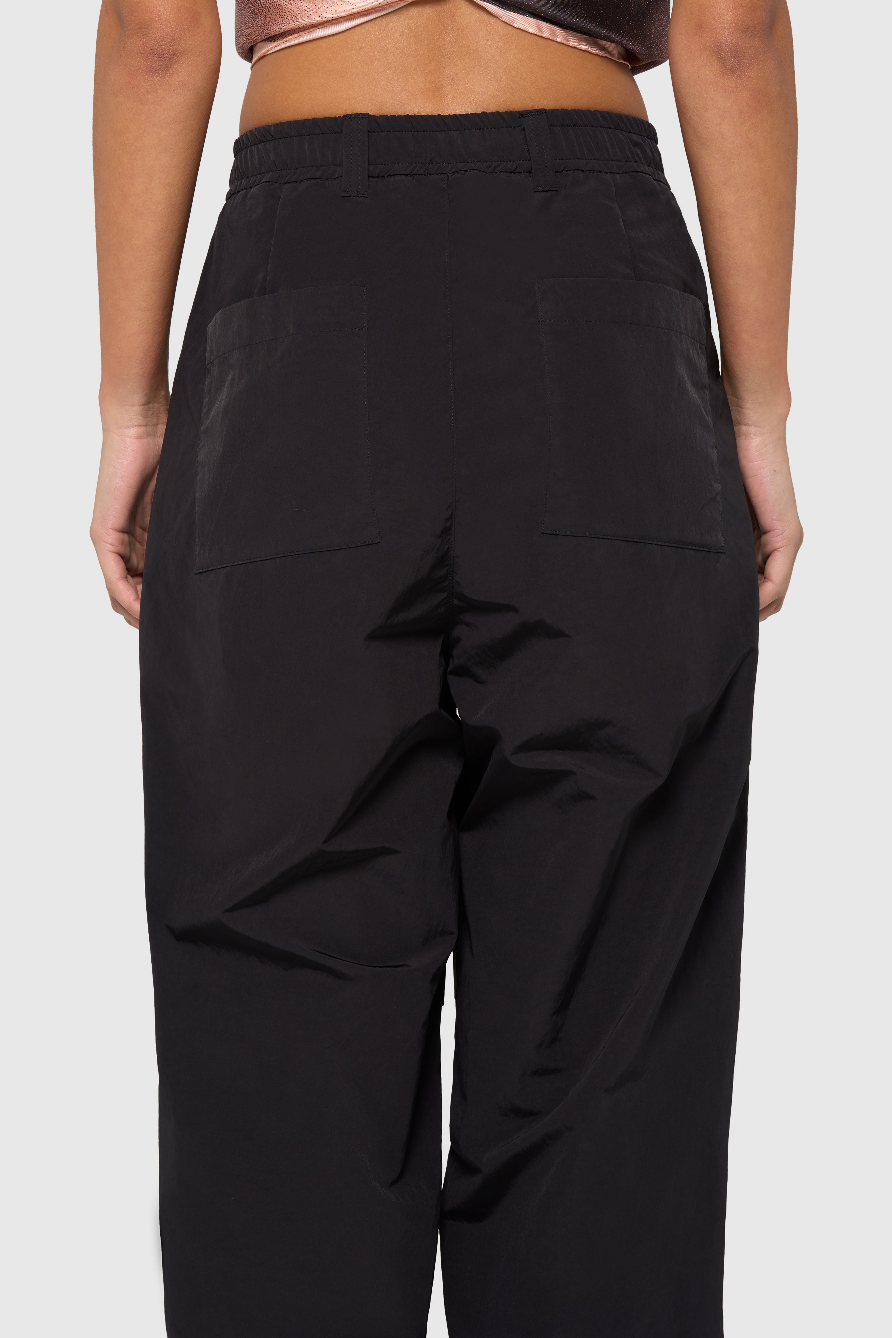Sand pleated trousers