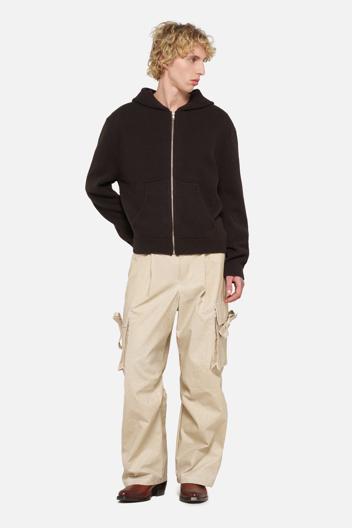 KNIT HOODIE