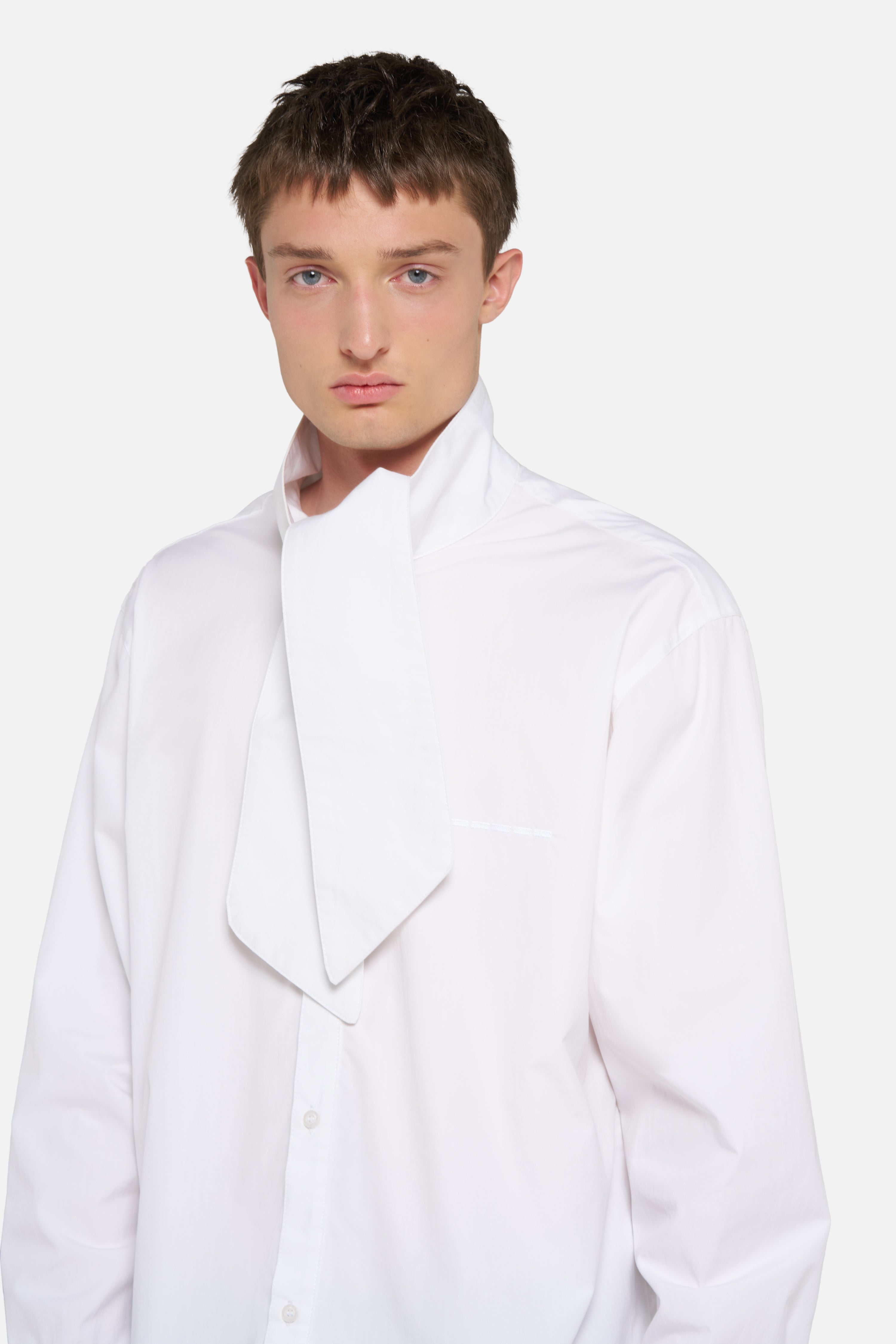 BOW POPLIN SHIRT