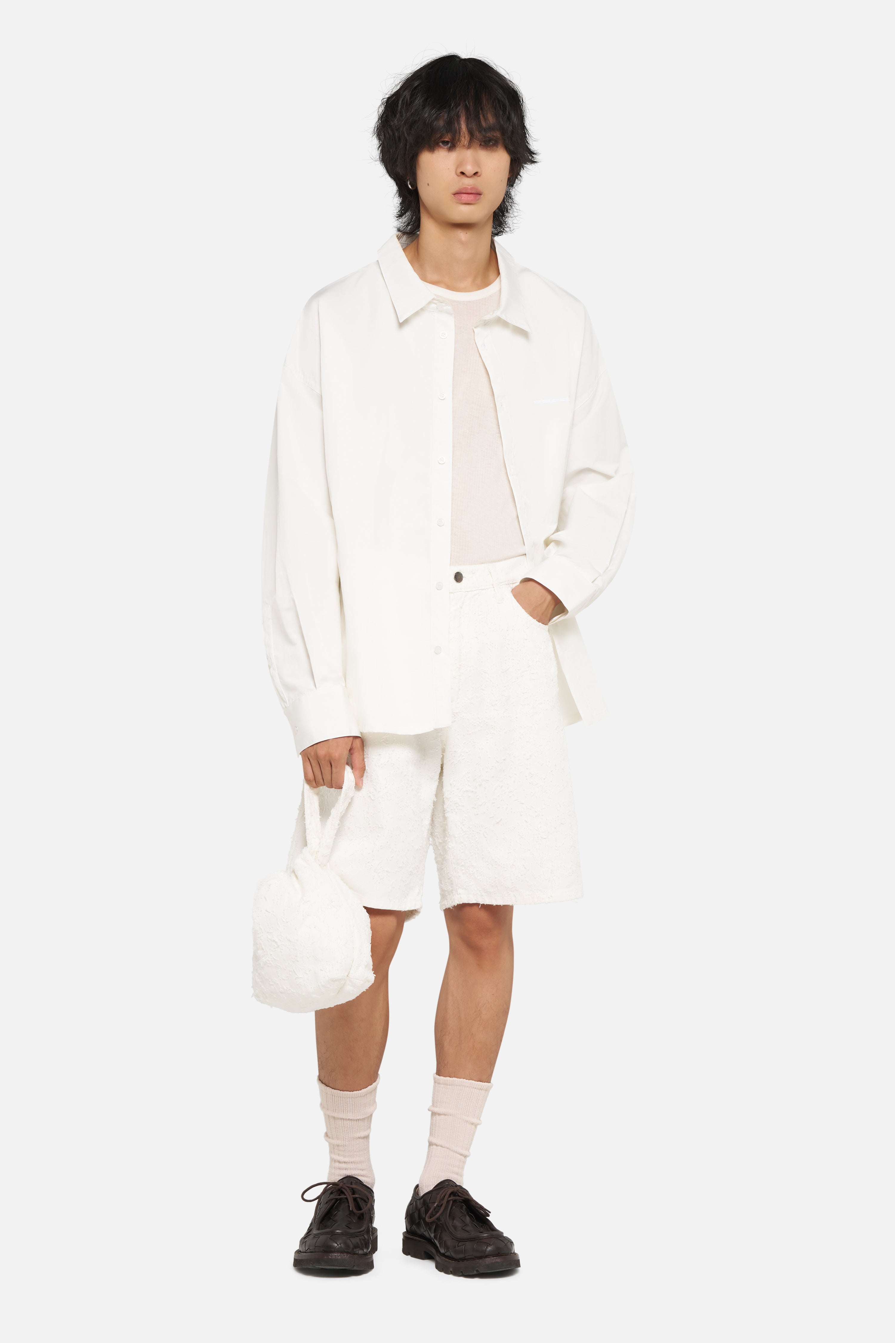 BRUSHED RELAXED DENIM SHORT