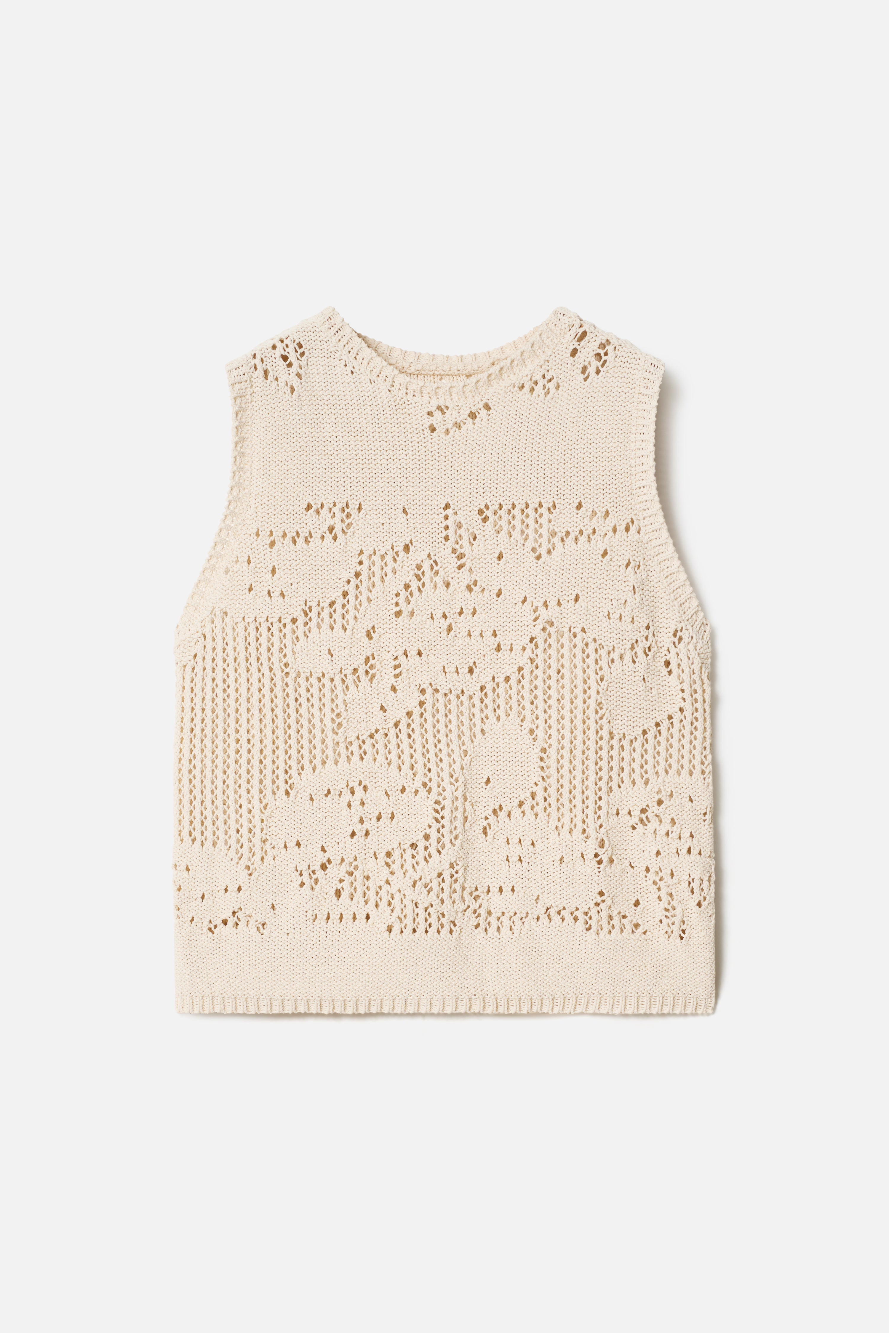 CROCHET SLEEVELESS TEE